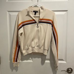 cropped retro sweater